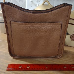 J.Jill Tan Leather Crossbody with Three Interchangeable Shoulder Straps